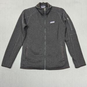 Patagonia Jacket Womens Medium Black Better Sweater Fleece Full Zip STY25543